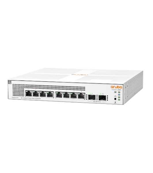 Коммутатор HPE Aruba IOn 1930 8G 2SFP 124W, 8×1 Гбит/с PoE+ + 2×1 Гбит/с SFP, настраиваемый