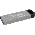 Флешка USB Kingston DataTraveler KYSON (DTKN/64GB), 64Gb, USB 3.2 Gen 1, R/W 200/60, серебристый/черный, фото3