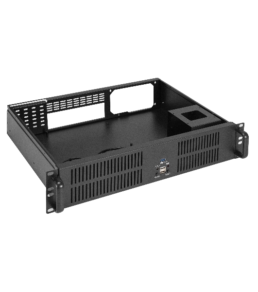 Серверный корпус ExeGate Pro 2U350-33, RM 19', высота 2U, глубина 350, без БП, 2*USB+1* USB3.0