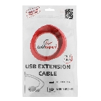 Кабель Gembird USB 2.0 удлинительный, активный 4.8м AM/AF, черный, фото7