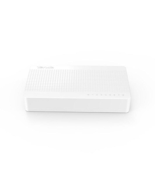 Коммутатор настольный неуправляемый Tenda S108 (mini), 8 портов Ethernet 10/100 Мбит/сек, пластиковый корпус