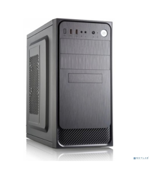 Компьютерный корпус с блоком питания 450Вт. Сase Forza mATX, 450W, 2xUSB 3.0, Black, w/o FAN, 12 см fan PSU, power cord
