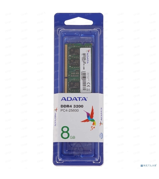Оперативная память ADATA, DDR4, 8GB (1x8GB), 3200MHz, SO-DIMM