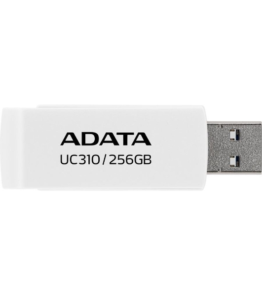 Флешка USB ADATA UC310 (UC310-256G-RWH), 256Gb, USB 3.2 Gen1, R/W 100/30, белый