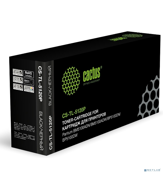 Картридж лазерный Cactus CS-TL-5120P TL-5120P черный (3000 стр.) для Pantum BM5100ADN/BM5100ADW/BP5100DN/BP5100DW