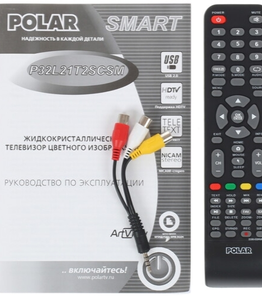 Телевизор Polar 32' P32L21T2SCSM (U) черный LED HD 60Hz Smart TV 1GB/16GB