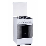 Плита комбинированная Flama RK 23-121 W белый, конфорок 3 газовых и 1 электрическая, духовка 50 л, 50 см x 85 см x 60 см, фото 1