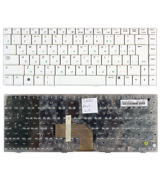 Клавиатура для ноутбука Asus W5 W6 W7 белый