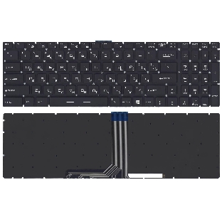 Клавиатура для ноутбука MSI GT72 GS60 GS70 GP62 GL72 GE72 черная с 7-цветной подсветкой