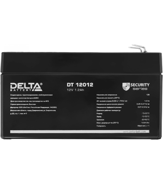 Батарея для ИБП Delta DT 12012 (12V, 1.2Ah)