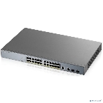 Коммутатор Zyxel GS1350-26HP, 24xGE PoE+, 2xCombo (SFP/RJ-45), бюджет PoE 375 Вт, дальность передачи питания до 250 м, автоперезагрузка PoE-портов, повышенная защита от перенапряжений и электростатических разряд, фото7