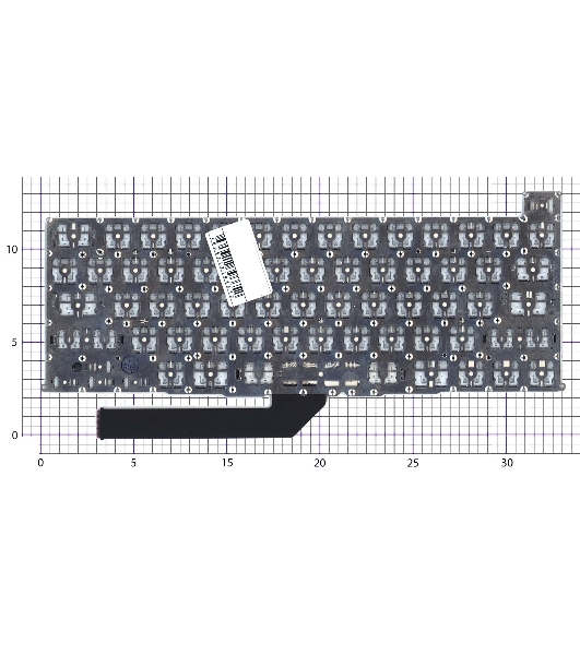 Клавиатура для ноутбука Apple MacBook Pro 16 Retina A2141 Late 2019 плоский Enter