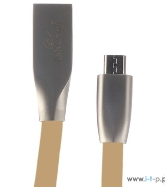 Кабель USB2.0 Cablexpert CC-G-mUSB01Gd-1M, AM/microB, серия Gold, длина 1м, золотой, блистер