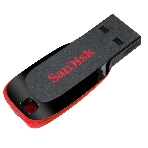 Флешка USB Sandisk CZ50 Cruzer Blade (SDCZ50-032G-B35), 32Gb, USB 2.0, R/W 15/4, черный/красный, фото7