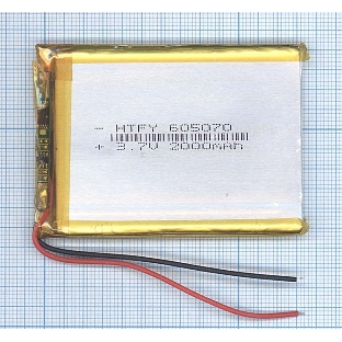 Аккумулятор Li-Pol (батарея) 6*50*70мм 2pin 3.7V/2800mAh