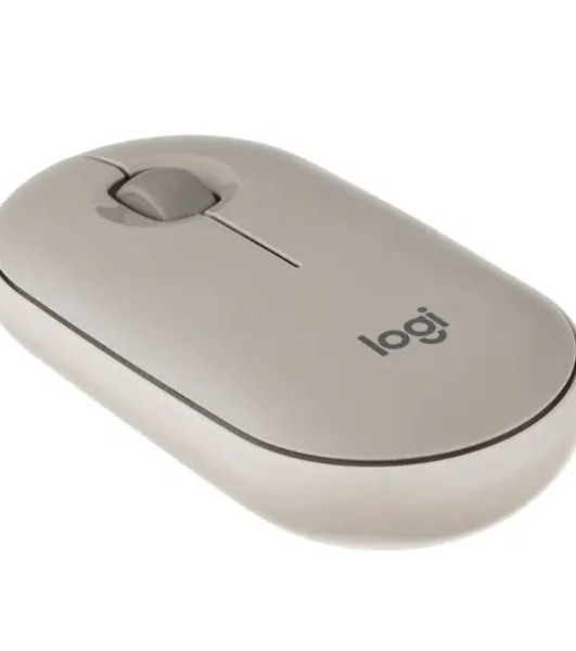 Мышь беспроводная Logitech Pebble M350 серый, 1000 dpi, радиоканал, Bluetooth, USB, кнопки - 3