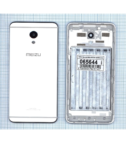 Задняя крышка для Meizu M5 Note серебристый