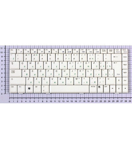 Клавиатура для ноутбука Asus W5 W6 W7 белый
