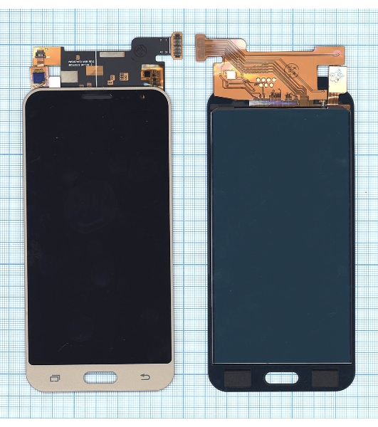 Дисплей для Samsung Galaxy J3 (2016) SM-J320 (TFT) золотистый