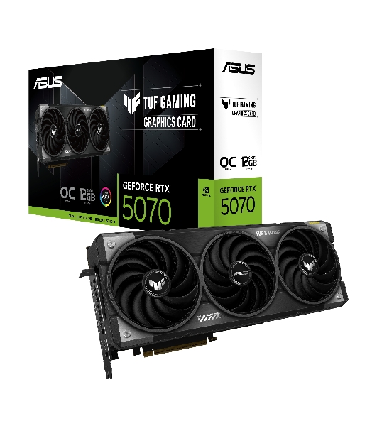 Видеокарта ASUS TUF-RTX 5070-O12G-GAMINGRTX 5070,HDMIx2,DPx3,12G,D7; 90YV0LZ0-M0NA00