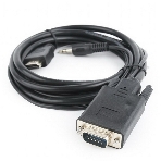 Кабель HDMI->VGA Cablexpert A-HDMI-VGA-03-5M, 19M/15M + 3.5Jack, медь, позол.разъемы, 5м, черный, пакет, фото5