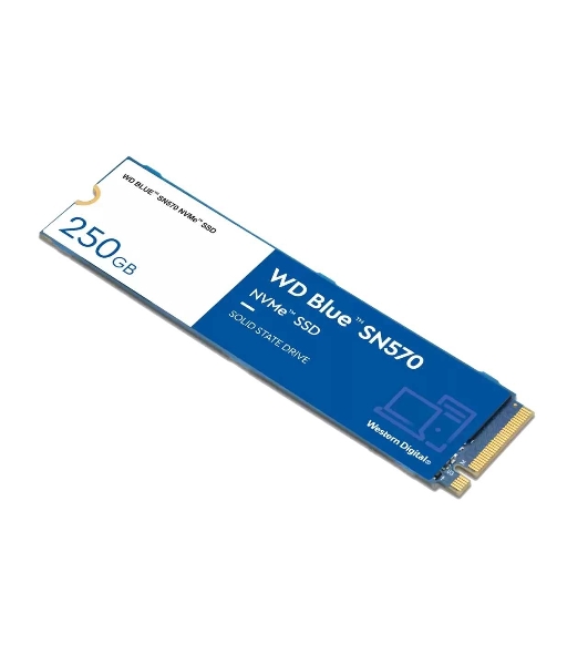 Накопитель SSD WD 250Gb, PCIe 3.0 x4, M.2 2280, Blue SN570 NVMe, R/W 3300/1200