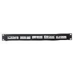 Патч-панель телефонная 19', 1U 25 port ExeGate разъем RJ-12 6P4C, RoHS, черный, фото2