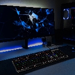 Клавиатура Oklick 970G Dark Knight проводная, USB Type-A, чёрный/серебристый, фото 1