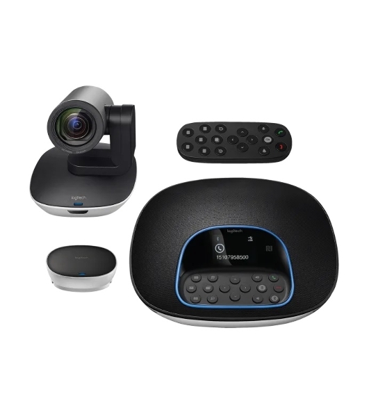 Веб-камера Logitech Group 1920x1080, 30 кадр/с, USB Type-A, микрофон (4 шт, шумоподавление), автоматическая фокусировка, автоосвещение, универсальное крепление, штатив в комплекте
