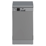Посудомоечная машина Beko DVS050R02S, серебристый, 44.8 см, 10 компл., сушка конденсационная, 49 дБ, класс A+, фото 1