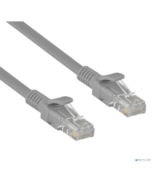 Патч-корд Exegate UTP-RJ45-RJ45-5e-CU-1,5M-GY, UTP, cat.5e, 1.5м, медь, серый