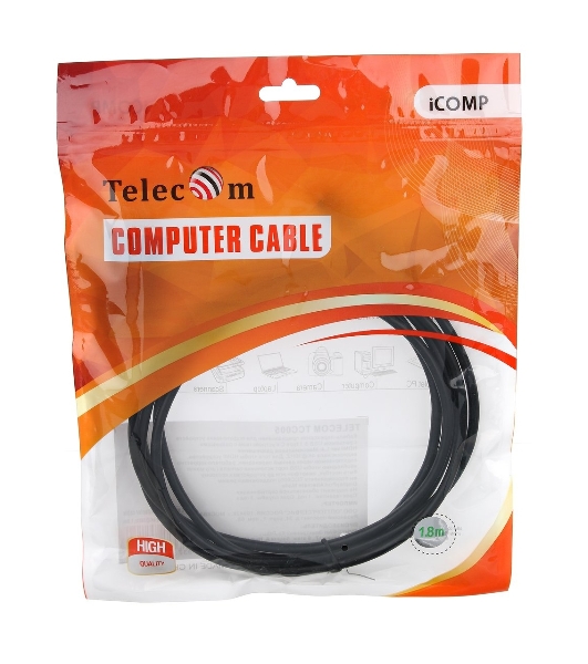 Кабель TelecomUSB3.1 Type-Cm --> HDMI A(m) 4K@30Hz, 1.8m TCC005-1.8M