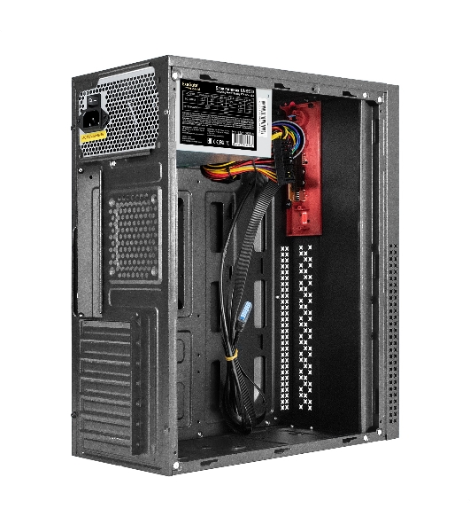 Компьютерный корпус Miditower ExeGate AA-443U-UNS500 (ATX, БП UNS500 с вент. 12см, 2хUSB+1хUSB 3.0+HD Audio, черный)
