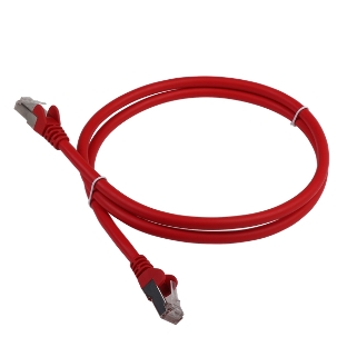 Патч-корд LANMASTER LSZH FTP cat.6, 1.0 м, красный