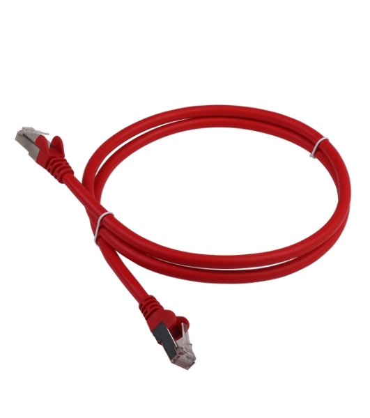 Патч-корд LANMASTER LSZH FTP cat.6, 1.0 м, красный