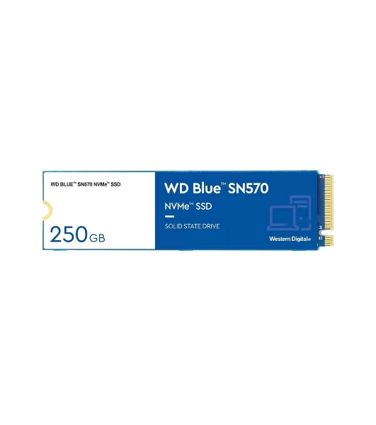 Накопитель SSD WD 250Gb, PCIe 3.0 x4, M.2 2280, Blue SN570 NVMe, R/W 3300/1200