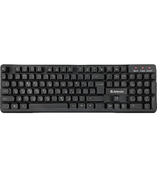 Комплект клавиатура+мышь Defender Milan C-992 беспроводной, USB, 1000 DPI, чёрный