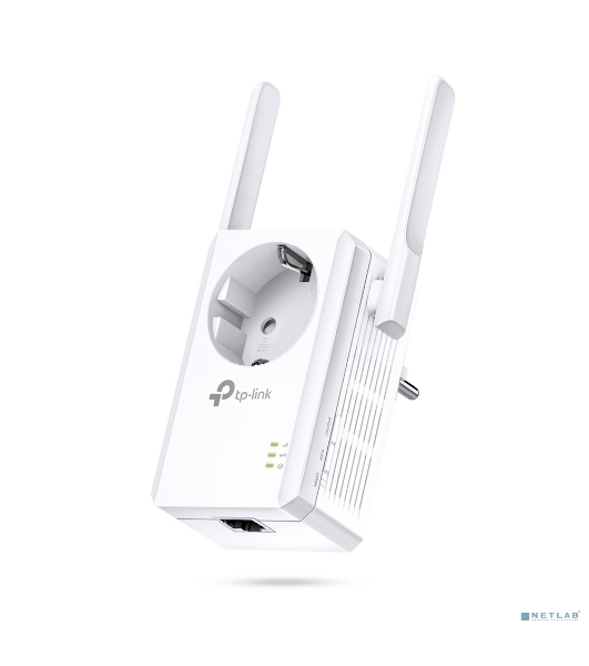 Сетевой адаптер TP-Link SOHO TL-WA860RE 300Mbps Wireless N Wall Plugged Range Extender with AC Passthrough, QCA(Atheros), 2T2R, 2.4GHz, 802.11b/g/n, 1 10/100Mbps LAN port, Range Extender button, Range Extender mode, suppo поставляется без кабеля RJ-45