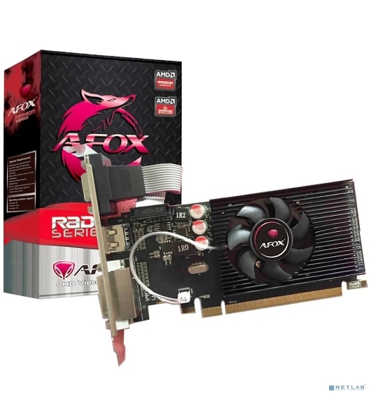 Видеокарта AFOX R5 230 2Gb DDR3 64Bit, LP Single Fan AFR5230-2048D3L5