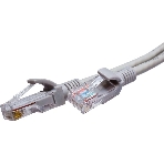 Патч-корд Suprlan 10-0144 UTP RJ-45 вил.-вилка RJ-45 cat.5e 3м серый LSZH 24AWG, фото 1