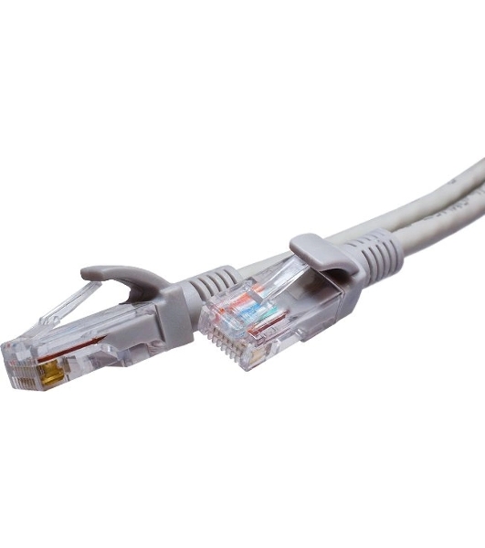Патч-корд Suprlan 10-0144 UTP RJ-45 вил.-вилка RJ-45 cat.5e 3м серый LSZH 24AWG