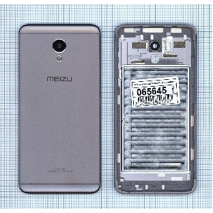 Задняя крышка для Meizu M5 Note темно-серый