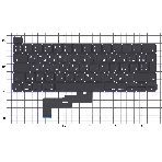 Клавиатура для ноутбука Apple MacBook Pro M1 A2338 Г-образный Enter, фото2