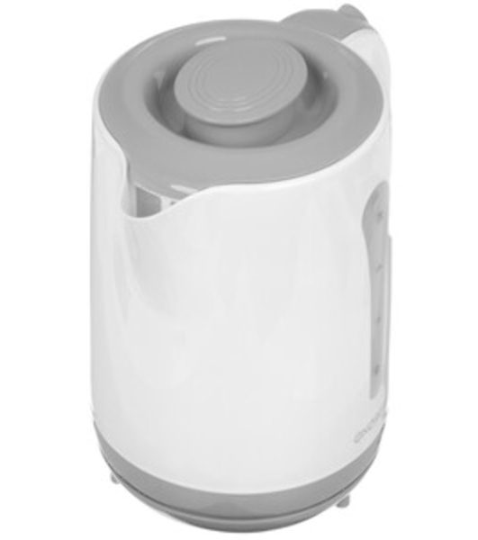 Электрочайник Energy E-213 белый/серый, 2.5 л, 2200 Вт, скрытый нагревательный элемент