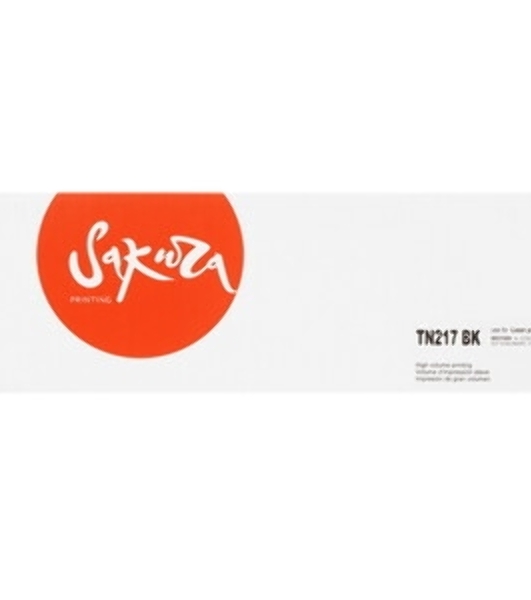 Картридж лазерный Sakura TN217BK для Brother DCP-L3550CDW/DCP-L3550/HL-L3230CDW/HL-L3230/MFC-L3770CDW/MFC-L3770, черный, 3000 к.