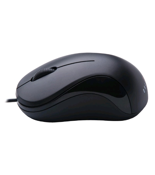 Мышь проводная Oklick 115S черный, 1200 dpi, USB, кнопки - 3