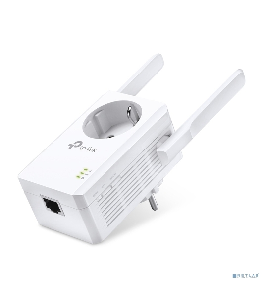 Сетевой адаптер TP-Link SOHO TL-WA860RE 300Mbps Wireless N Wall Plugged Range Extender with AC Passthrough, QCA(Atheros), 2T2R, 2.4GHz, 802.11b/g/n, 1 10/100Mbps LAN port, Range Extender button, Range Extender mode, suppo поставляется без кабеля RJ-45
