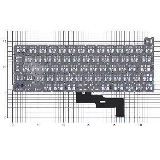 Клавиатура для ноутбука Apple MacBook Pro M1 A2338 Г-образный Enter