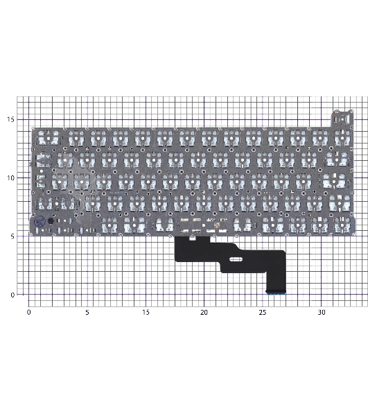 Клавиатура для ноутбука Apple MacBook Pro M1 A2338 Г-образный Enter