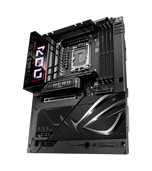 Материнская плата ASUS ROG MAXIMUS Z890 HERO BTF, LGA1851, Intel Z890, 4xDDR5, 4xSATA, 6xM.2, 1xPCIe 5.0 x16, 1xPCIe 4.0 x4, 1xPCIe x1, 1xHDMI, 2xUSB-C (Thunderbolt 4), 1xUSB-C 3.2 Gen 2, 4xUSB-A 3.2 Gen 2, 4xUSB-A 3.2 Gen 1, 2x2.5Gb LAN, Wi-Fi 7, Bluetooth 5.4, 2x3.5 мм, S/PDIF, 7.1, ATX